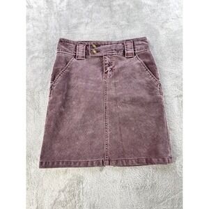 GAP Jeans Womens 0 Stretch Mini Skirt Mauve Purple Y2K Casual Cotton